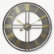 Grande Horloge Murale Industrielle