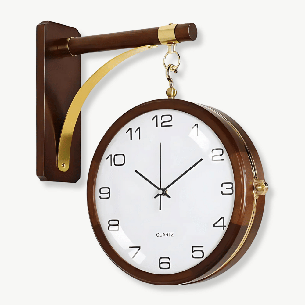 Horloge Double Face Décoration de Salon