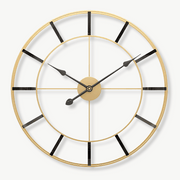 Horloge Murale Dorée Design Minimaliste