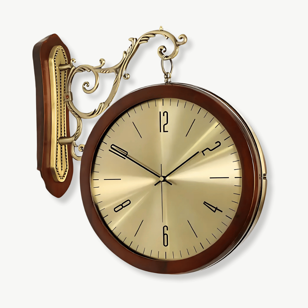 Horloge Murale Double Face Vintage