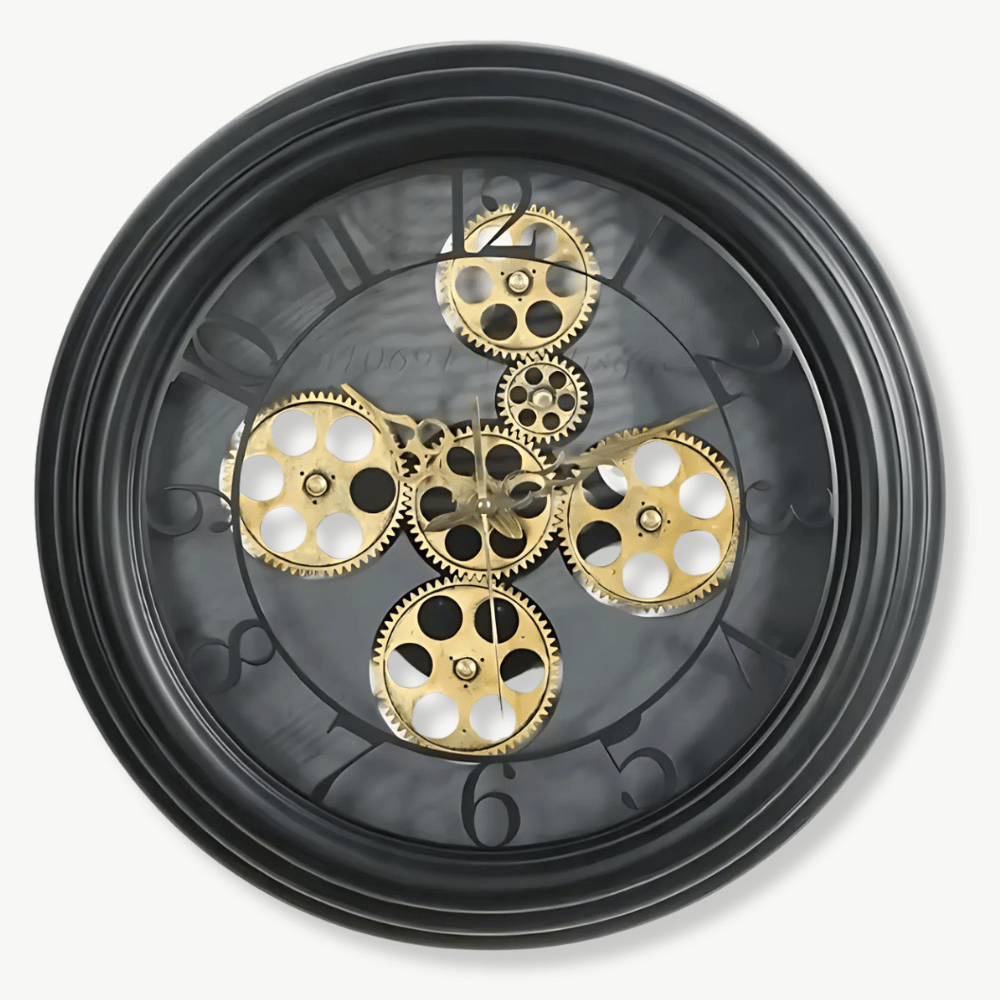 Horloge Murale Engrenages Apparents