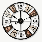 Horloge Murale Industrielle Colorée
