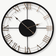 Grande Horloge Murale Design Chiffre Romain