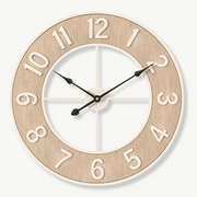 Horloge Murale Scandinave Bois Naturel