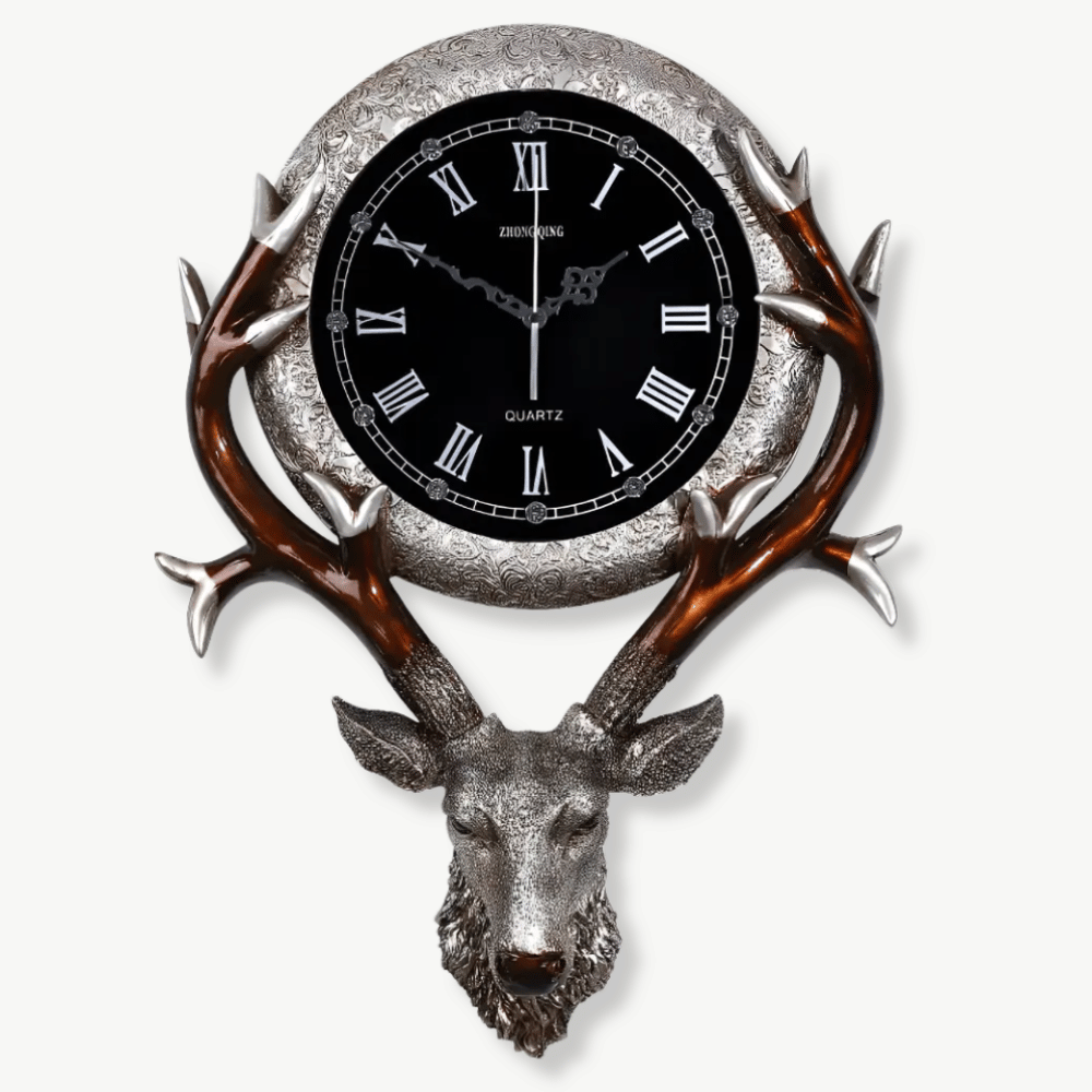 Horloge Murale Tête de Cerf