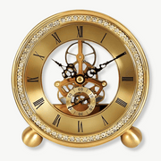 Horloge à Poser Mécanique Dorée