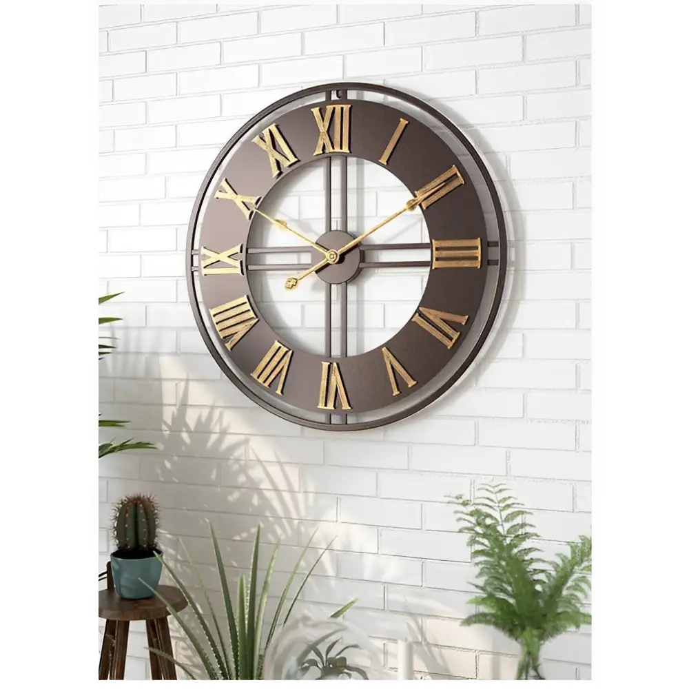 Grande Horloge Murale Industrielle - Horloges murales