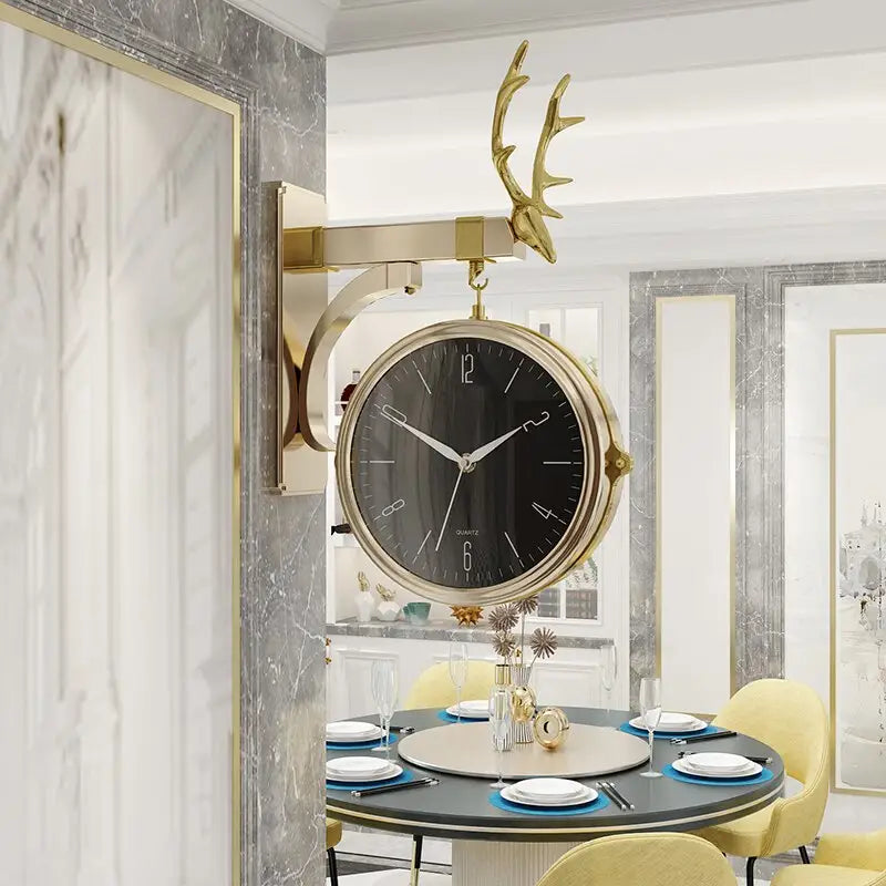 FXNFXLA Horloge Murale d'angle Double Face, Nouvelle Horloge Murale d'angle d'art décoratif Moderne 2024, Horloge Murale Lumineuse à capteur numérique FXNFXLA Horloge Murale d'angle Double Face, Nouvelle Horloge Murale d'angle d'art décoratif Moderne 2024, Horloge Murale Lumineuse à capteur numérique
