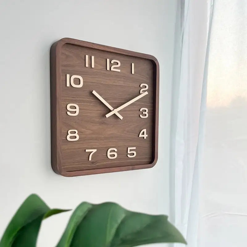 Horloge Murale Vintage Carrée Primetime JAZ - Années 80, à Piles - Occasion Fonctionnelle