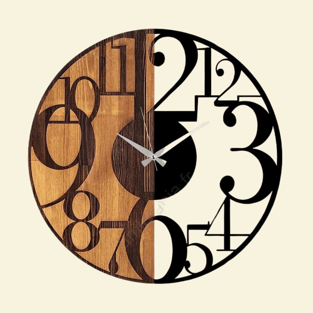 Horloge Murale Bois