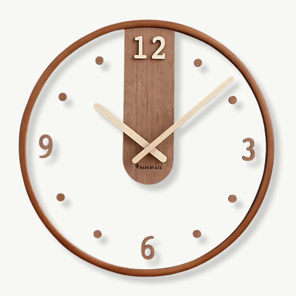 horloge murale originale en bois