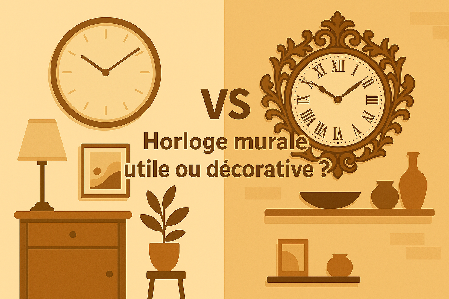 Horloge murale : utile ou décorative ?