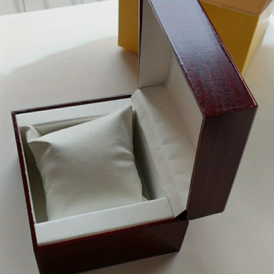Boîte Cadeau Noël en Bois Élégante avec Montre | Idéale pour Offrir 3