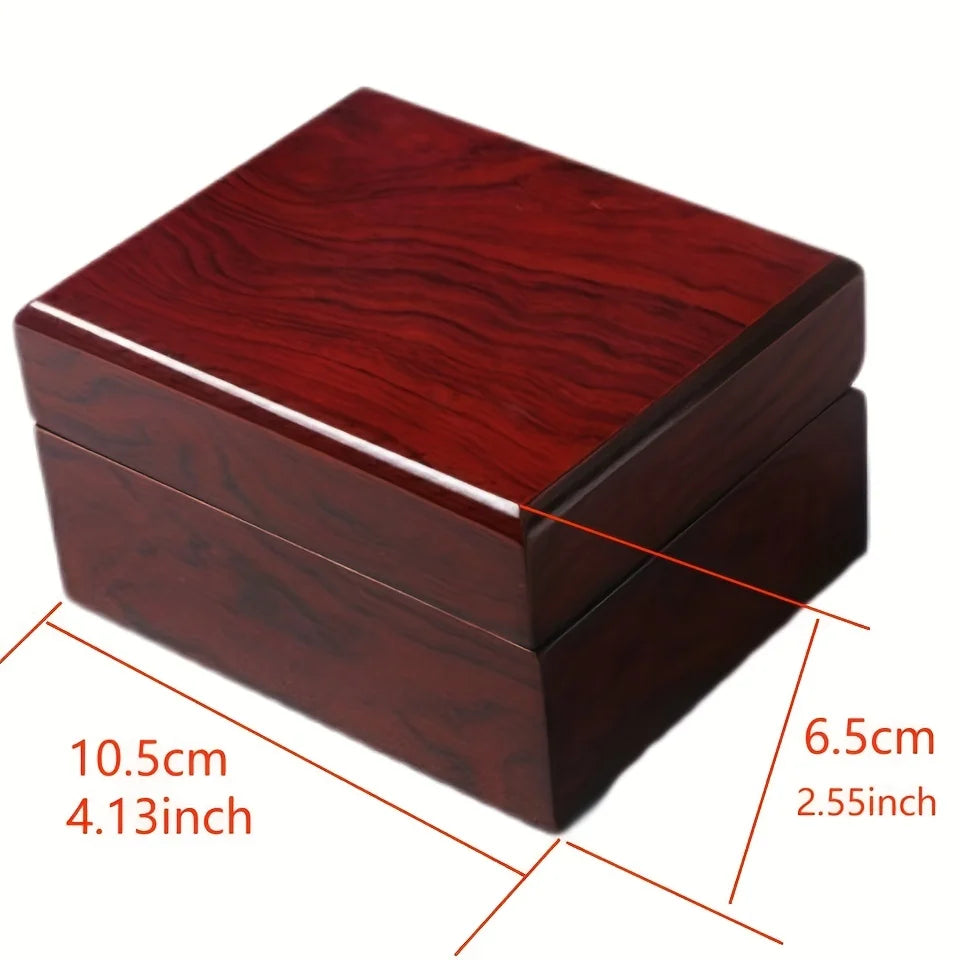 Boîte Cadeau Noël en Bois Élégante avec Montre | Idéale pour Offrir 5