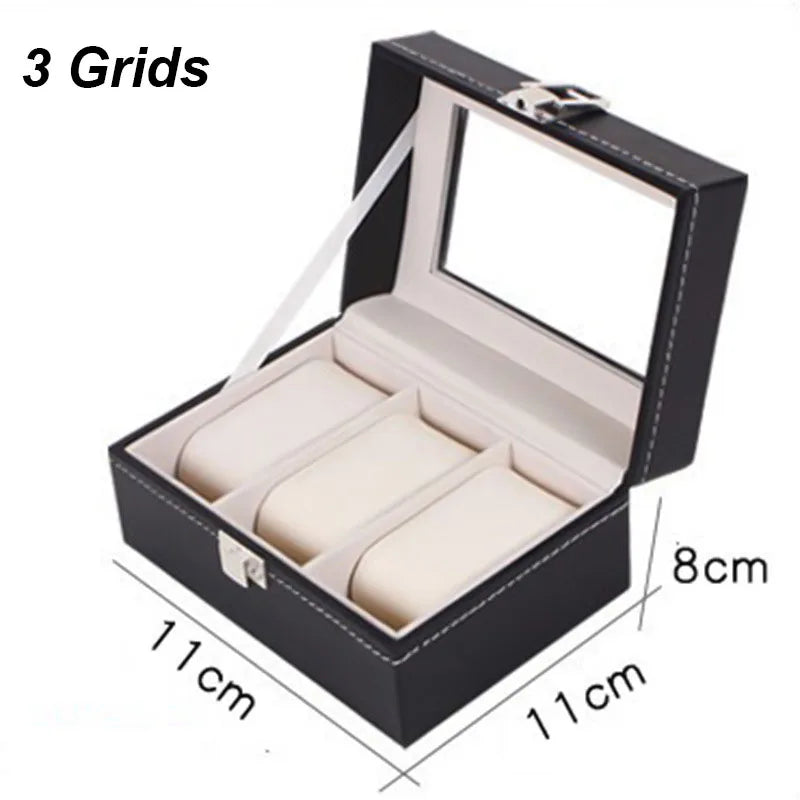 Boîte à Montres Élégante en Cuir PU avec 6 Compartiments | Organisateur Pratique pour Montres de Luxe 14