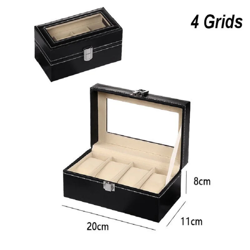 Boîte à Montres Élégante en Cuir PU avec 6 Compartiments | Organisateur Pratique pour Montres de Luxe 15