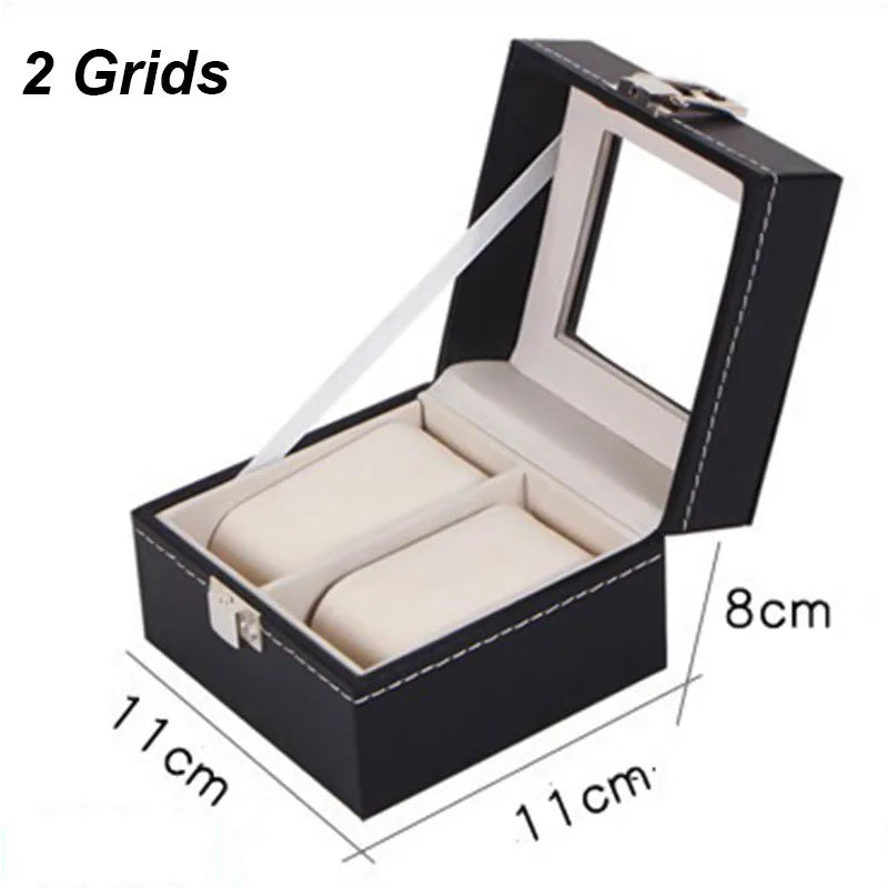 Boîte à Montres Élégante en Cuir PU avec 6 Compartiments | Organisateur Pratique pour Montres de Luxe 18