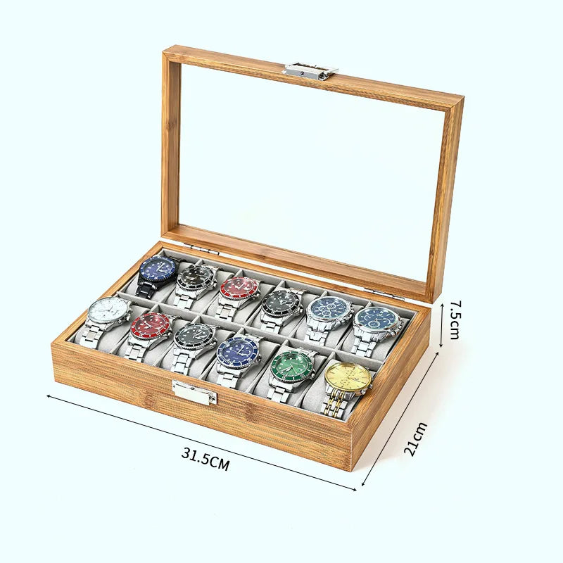 Boîte à Montres en Bambou Écologique avec Design Chinois | Rangement Élégant pour Montres 7