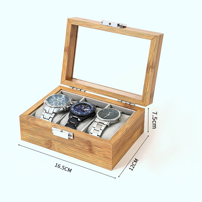 Boîte à Montres en Bambou Écologique avec Design Chinois | Rangement Élégant pour Montres 9