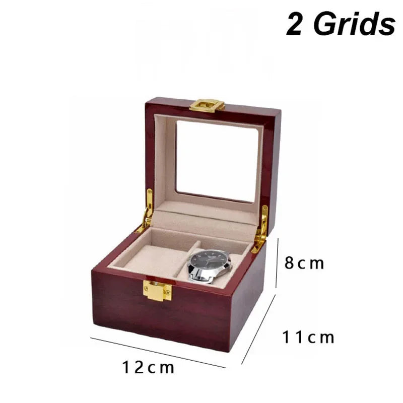 Boîte de Rangement en Bois pour Montres avec Compartiments Amovibles | Organisateur Élégant pour Montres et Bijoux 11