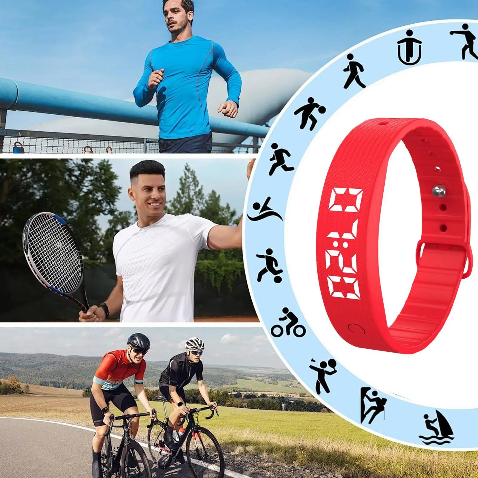 Bracelet Vibrant | Alarme Silencieuse avec Suivi de Santé | Confortable et Pratique pour Adultes et Enfants 5