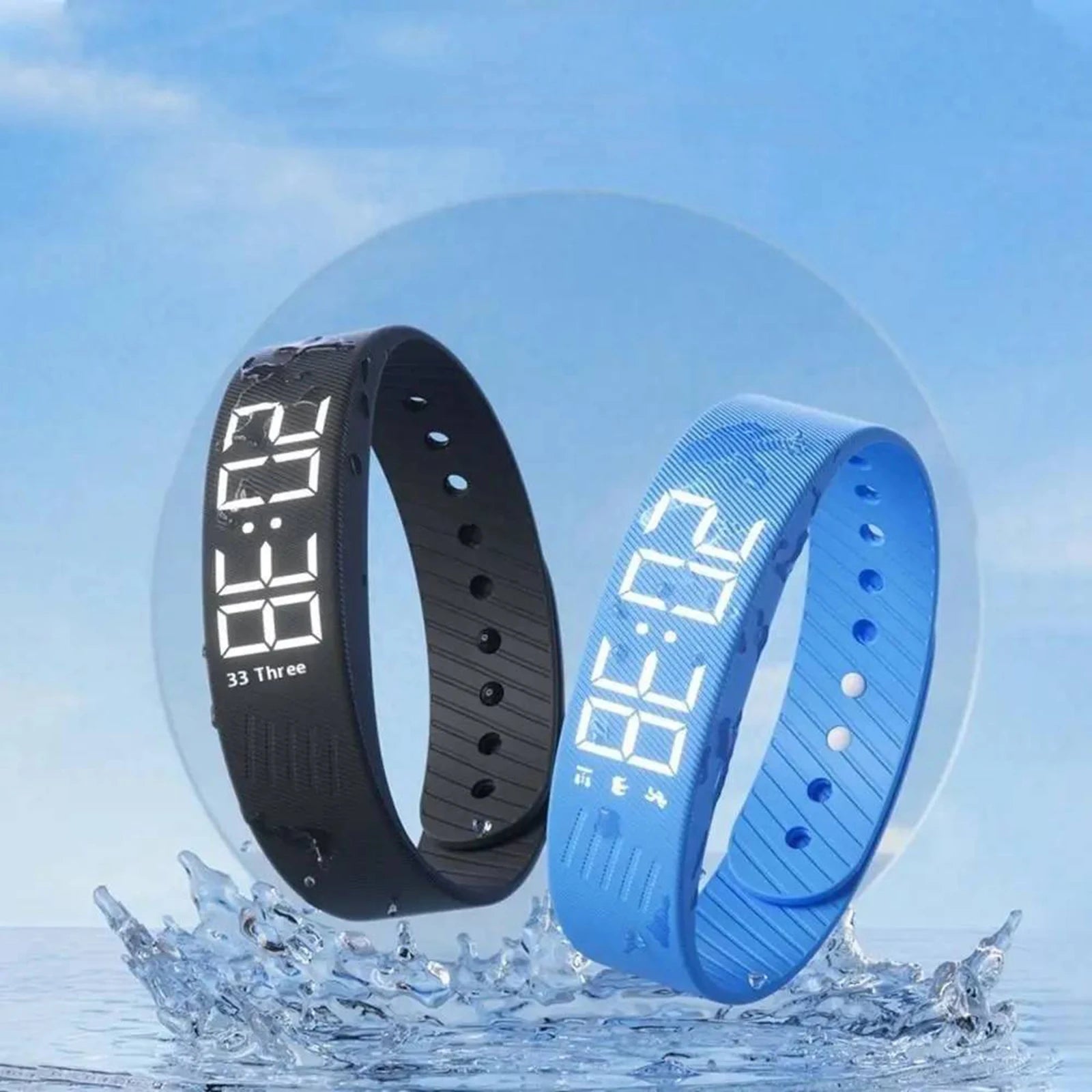 Bracelet Vibrant | Montre d'Alarme Silencieuse avec Réveil Doux | Design Étanche pour Un Réveil Paisible 0
