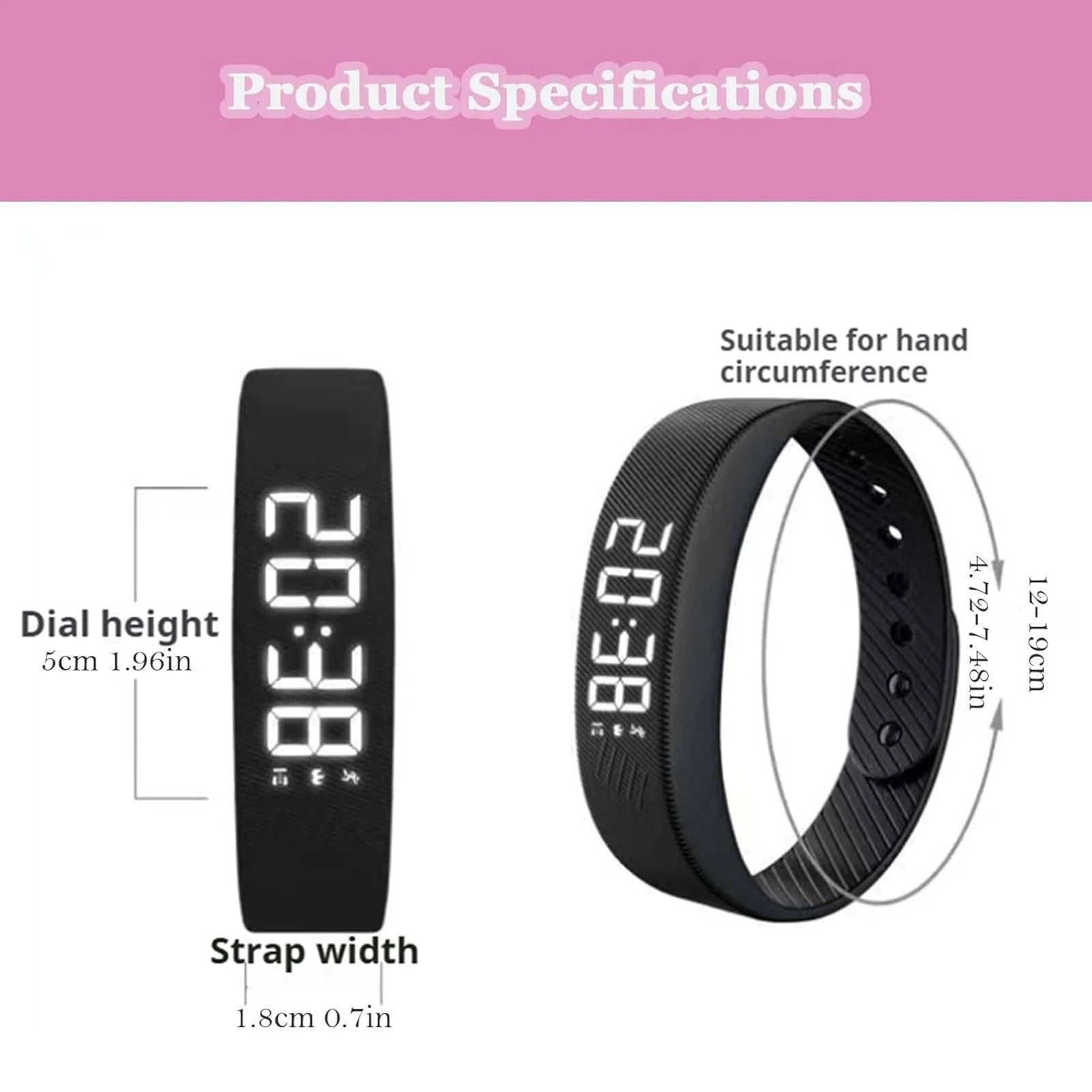 Bracelet Vibrant | Montre d'Alarme Silencieuse avec Réveil Doux | Design Étanche pour Un Réveil Paisible 5
