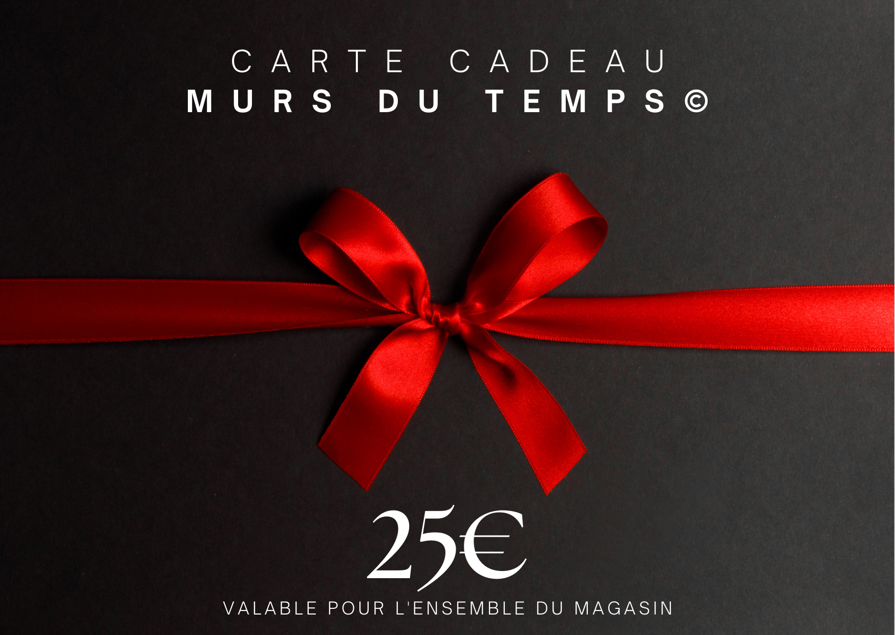 Carte cadeau｜Murs du temps©