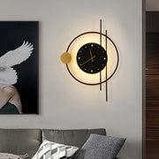Éclairage Nordic | Applique Murale LED Design avec Horloge Intégrée | Élégance Moderne pour Chambre et Salon 0