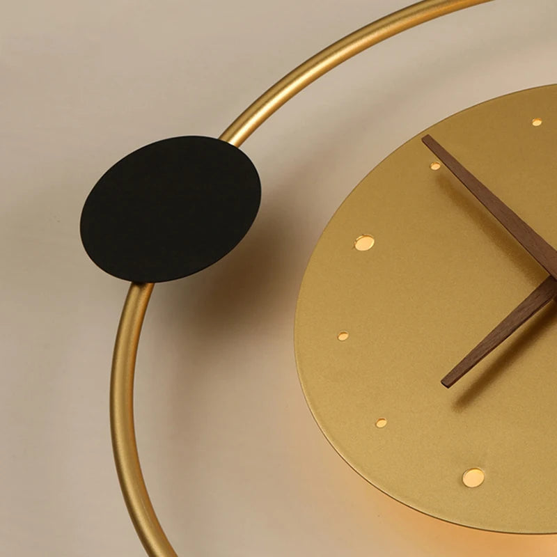Éclairage Nordic | Applique Murale LED Design avec Horloge Intégrée | Élégance Moderne pour Chambre et Salon 4