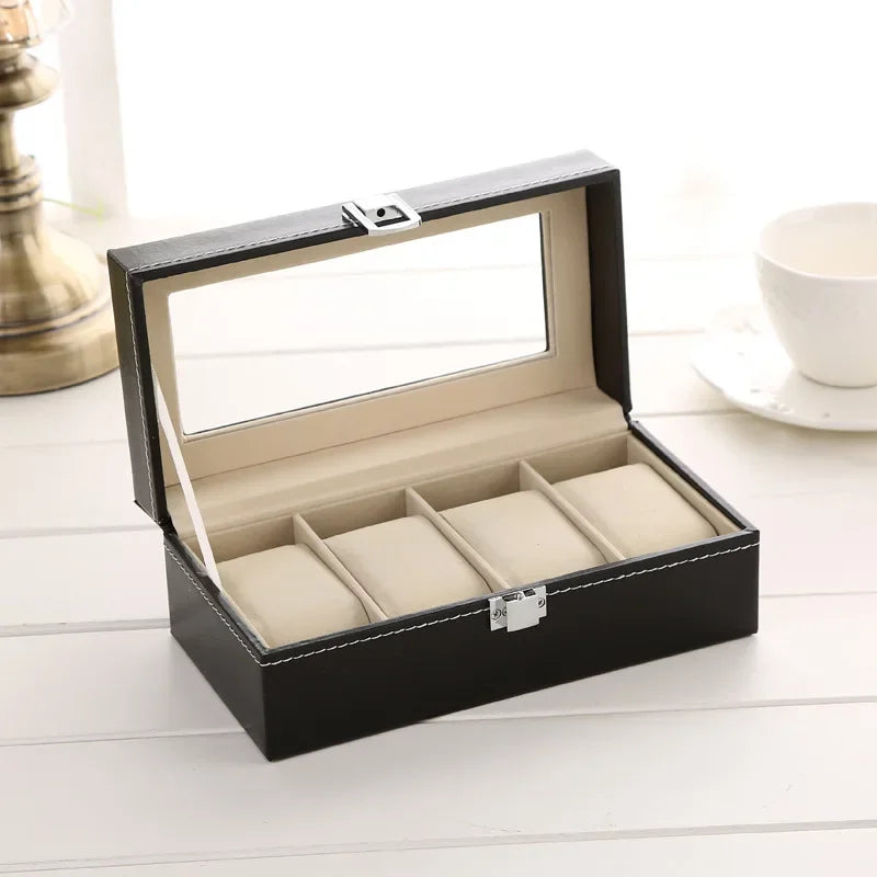 Élégante Boîte à Montres en Cuir PU avec 12 Compartiments | Rangement Pratique pour Passionnés de Montres 10