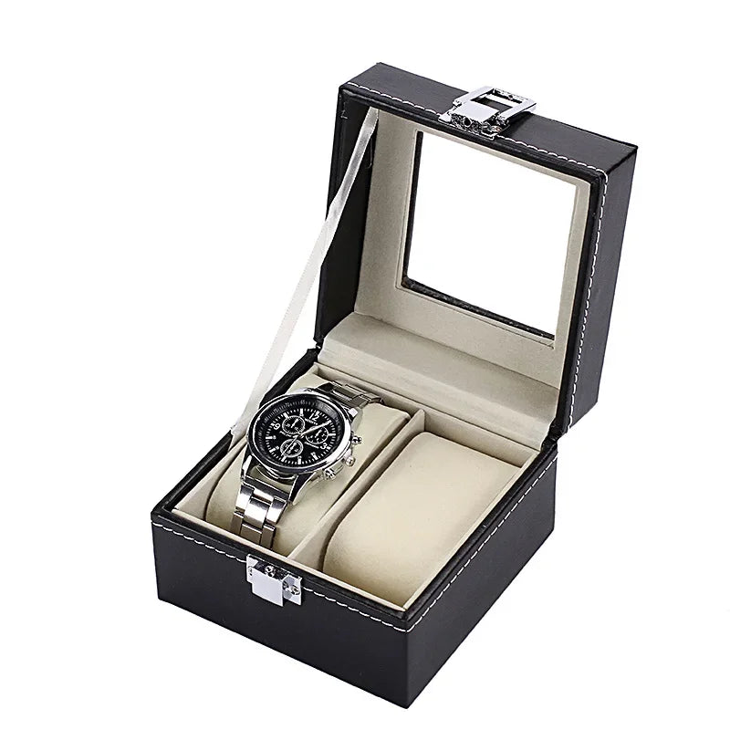 Élégante Boîte à Montres en Cuir PU avec 12 Compartiments | Rangement Pratique pour Passionnés de Montres 7