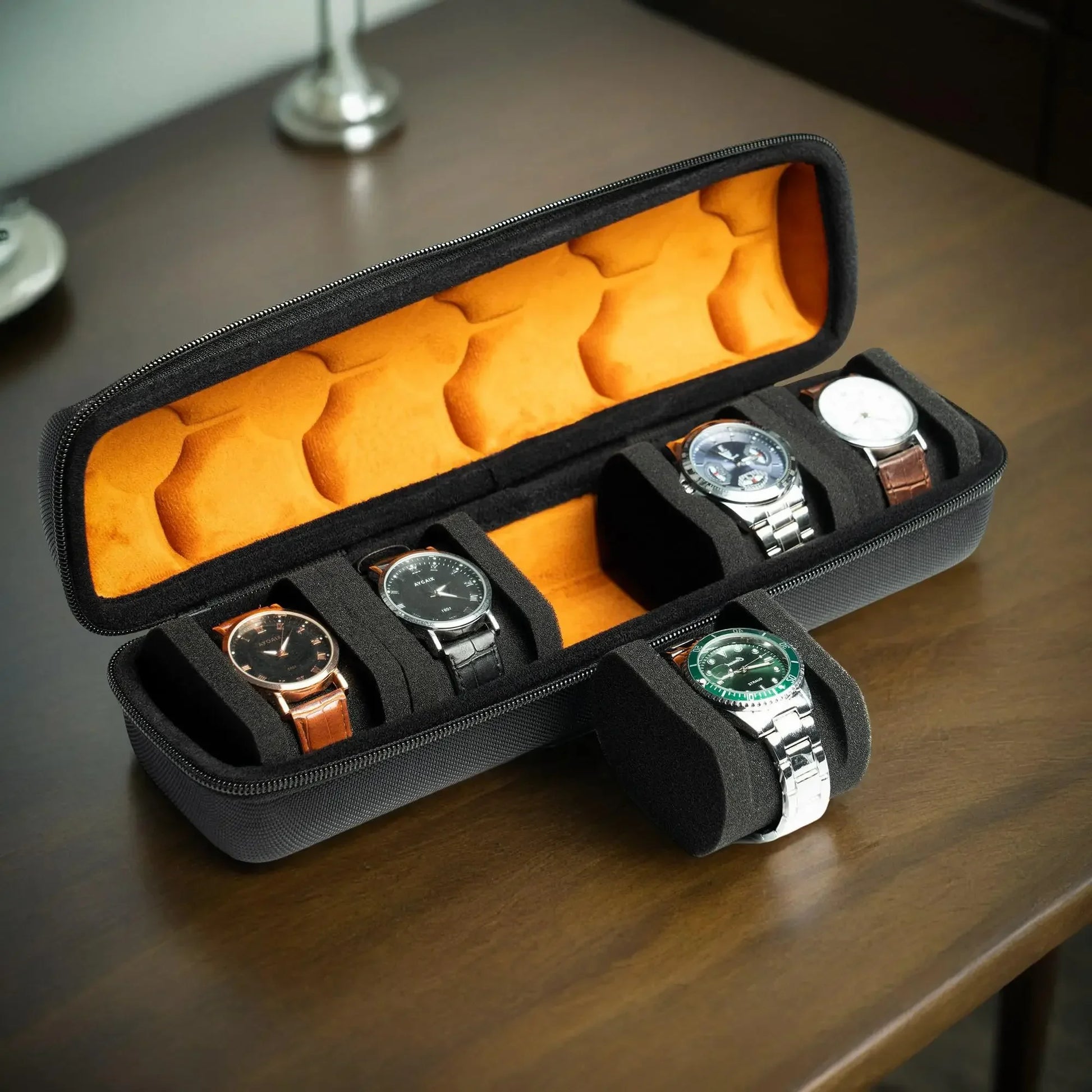 Étui de Voyage pour Montres | Rangement Rigide avec Oreiller Ajusté | Protection Supérieure pour Montres en Déplacement 1