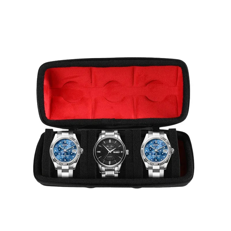Étui de Voyage pour Montres | Rangement Rigide avec Oreiller Ajusté | Protection Supérieure pour Montres en Déplacement 15