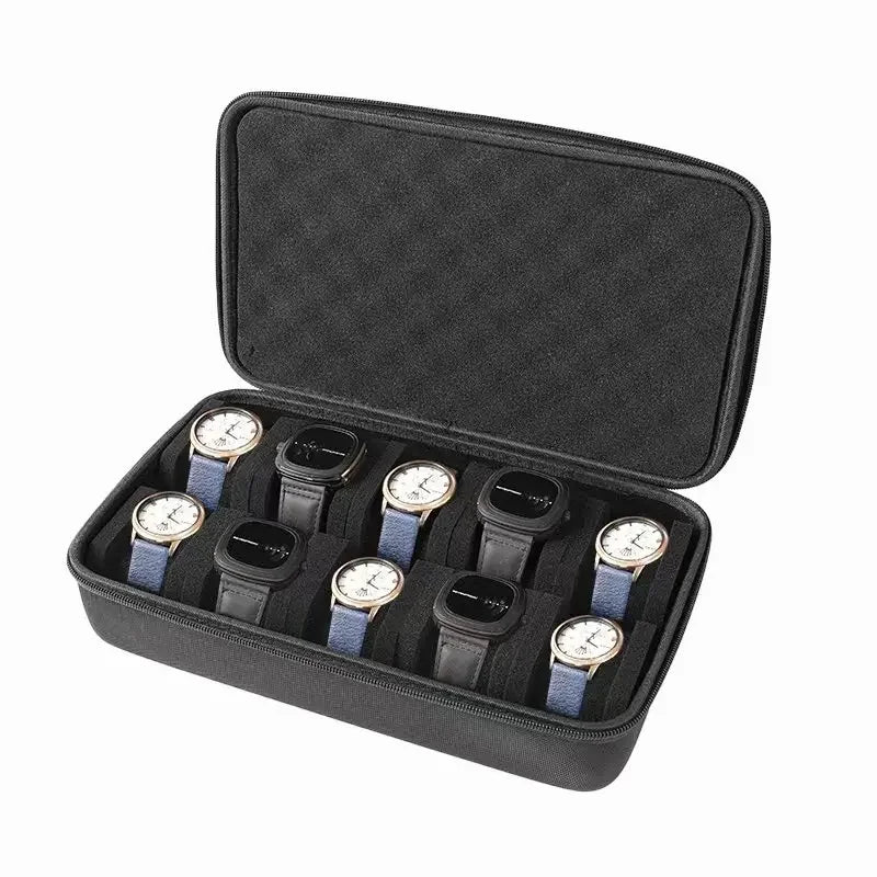 Étui de Voyage pour Montres | Rangement Rigide avec Oreiller Ajusté | Protection Supérieure pour Montres en Déplacement 17