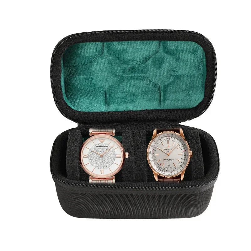 Étui de Voyage pour Montres | Rangement Rigide avec Oreiller Ajusté | Protection Supérieure pour Montres en Déplacement 19