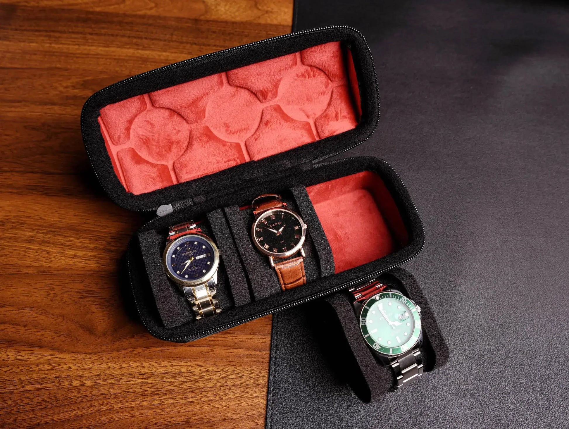 Étui de Voyage pour Montres | Rangement Rigide avec Oreiller Ajusté | Protection Supérieure pour Montres en Déplacement 4