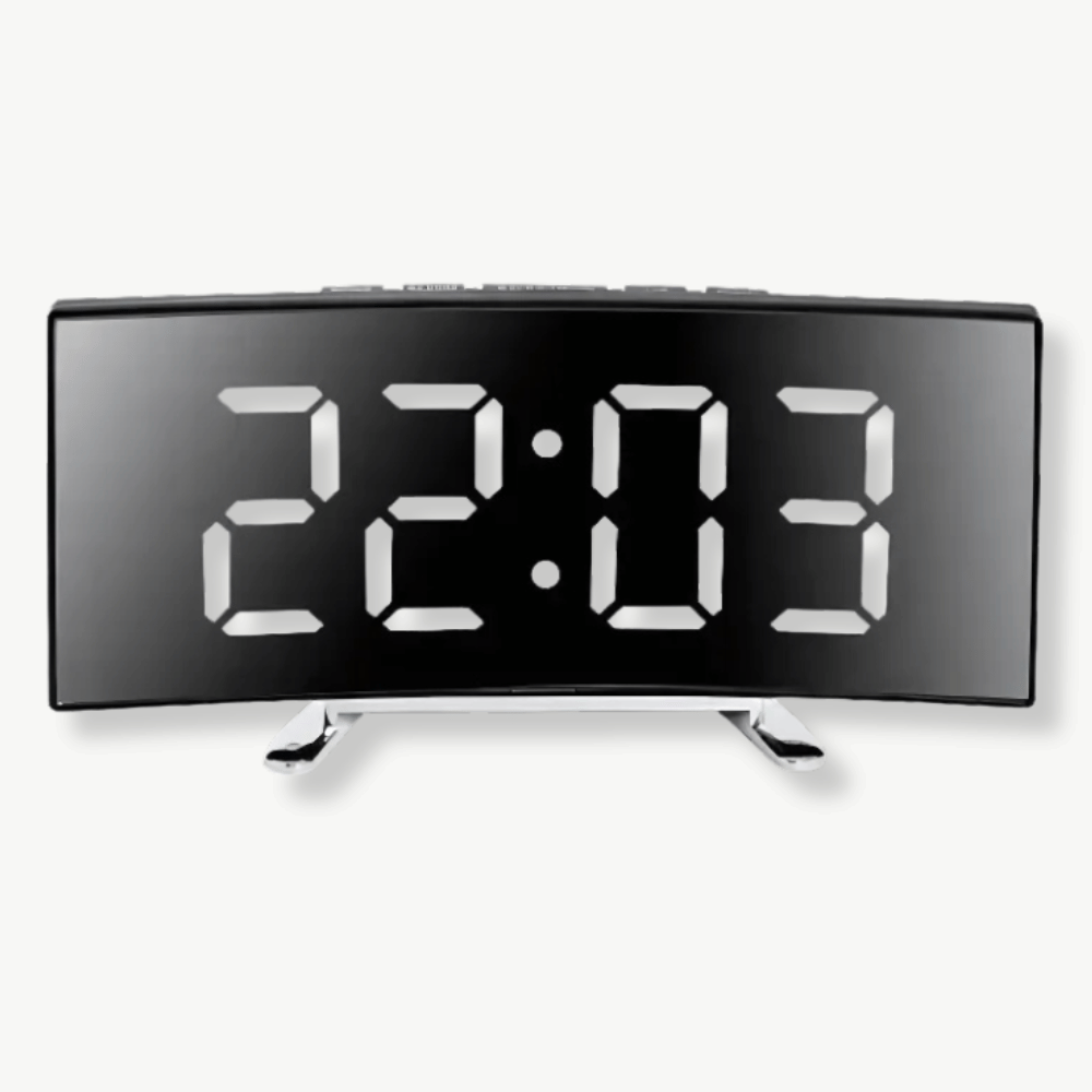 Horloge Digitale LED Courbée