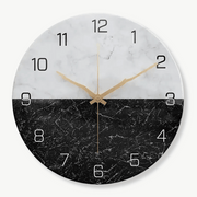 Horloge Murale Design Effet Marbre