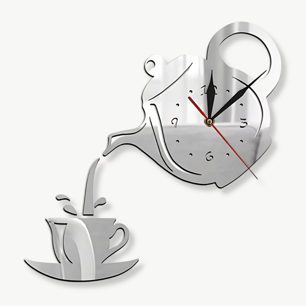 Horloge Murale Tasse & Théière