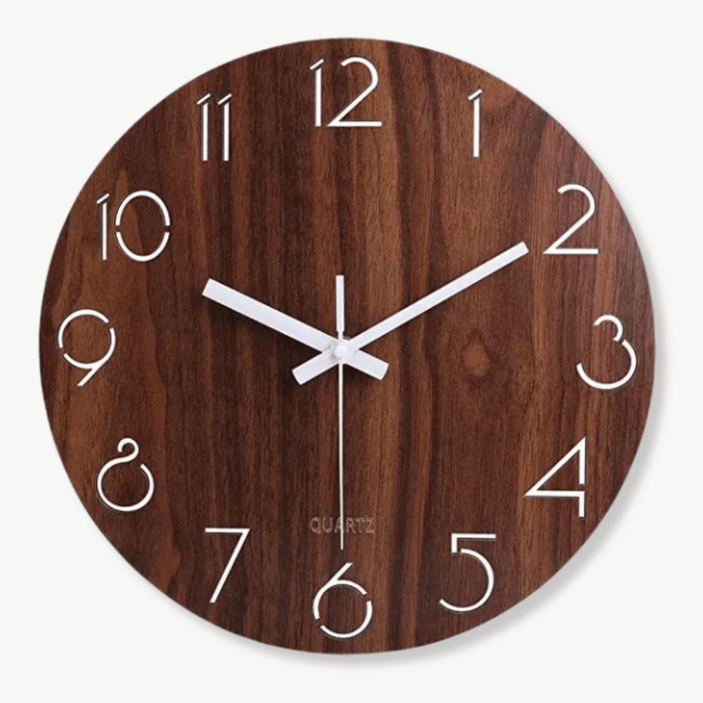 Horloge Murale en Bois Classique