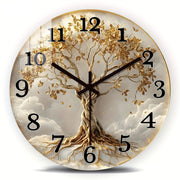 Horloge Murale Design Arbre de Vie en Bois | Silencieuse et Élégante pour Décoration Intérieure Moderne 0