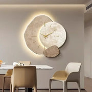 Horloge Murale Design Moderne avec Éclairage LED | Élégante Décoration pour Salon 0