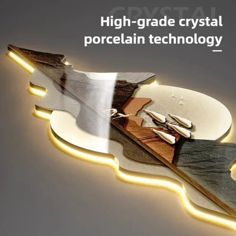Horloge Murale Design Moderne avec Éclairage LED | Élégante Décoration pour Salon 4