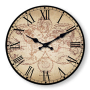Horloge Murale Design en Bois avec Motif Boussole | Élégante Décoration Nautique pour Intérieur 0