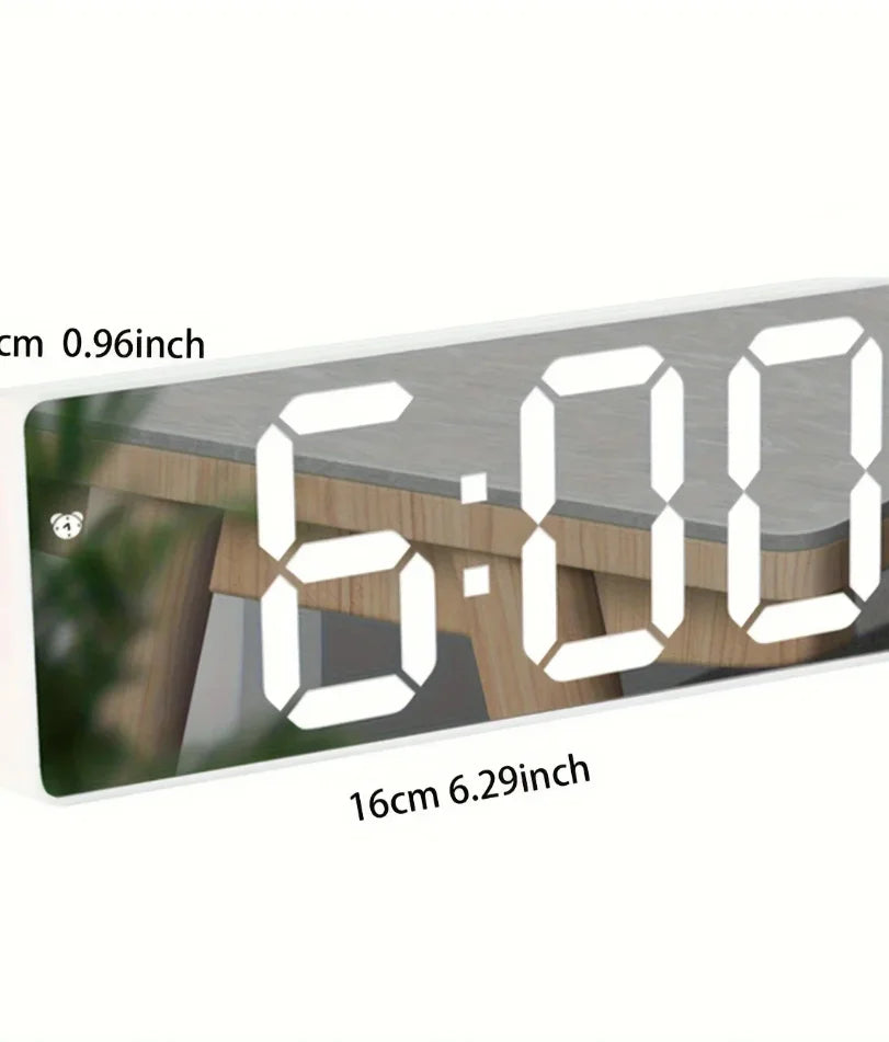 Horloge Murale Numérique LED avec Affichage de Température | Design Élégant pour Bureau et Dortoir 1