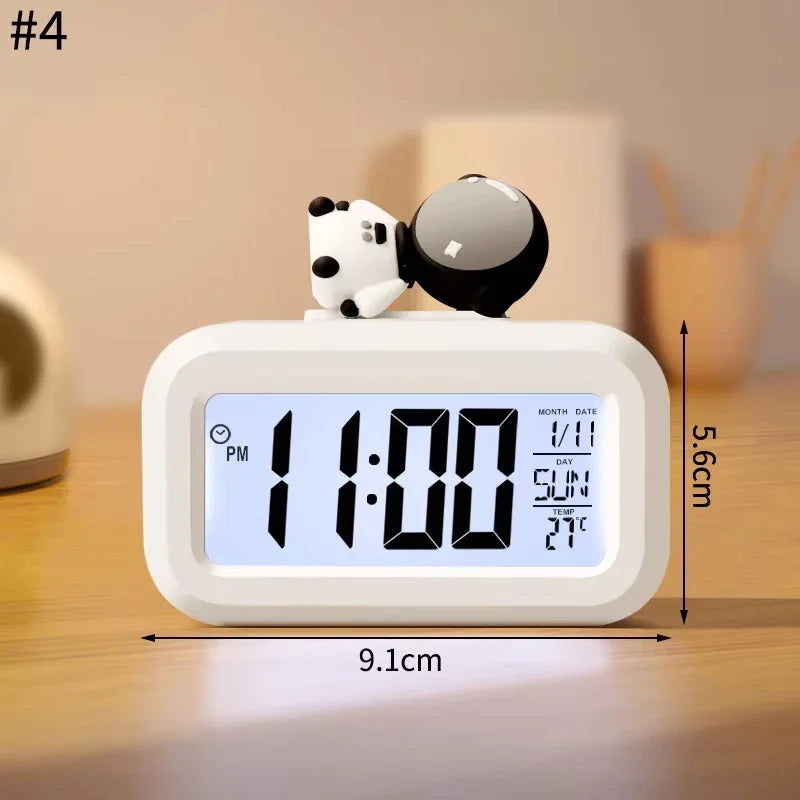 Horloge Numérique Murale LED avec Veilleuse Douce | Design Mignon en Forme de Cochon pour Ambiance Chaleureuse 3