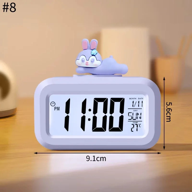 Horloge Numérique Murale LED avec Veilleuse Douce | Design Mignon en Forme de Cochon pour Ambiance Chaleureuse 5