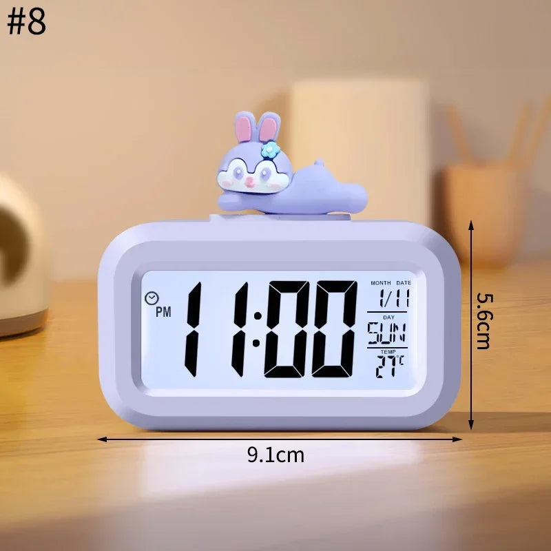 Horloge Numérique Murale LED avec Veilleuse Douce | Design Mignon en Forme de Cochon pour Ambiance Chaleureuse 7