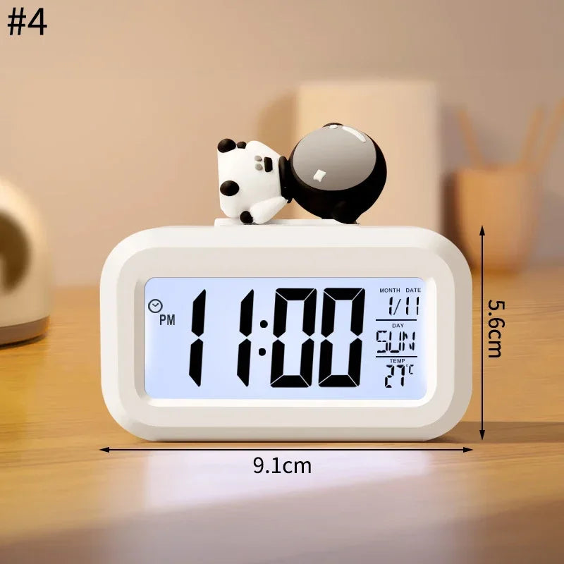 Horloge Numérique Murale LED avec Veilleuse Douce | Design Mignon en Forme de Cochon pour Ambiance Chaleureuse 9